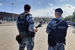 Росгвардейцы обеспечили безопасность во время футбольного матча в Москве